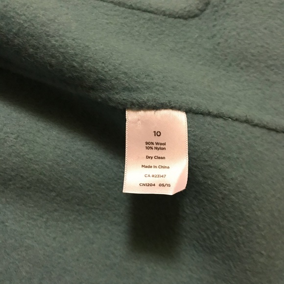 EUC Talbots wool blend button up coat, size 10 - Picture 5 of 5